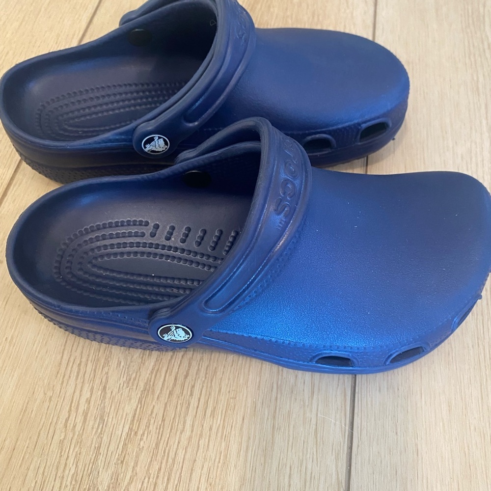 CROCS Classic Clogs Navy Blue Women’s 7 Men’s 5 - Picture 3 of 7
